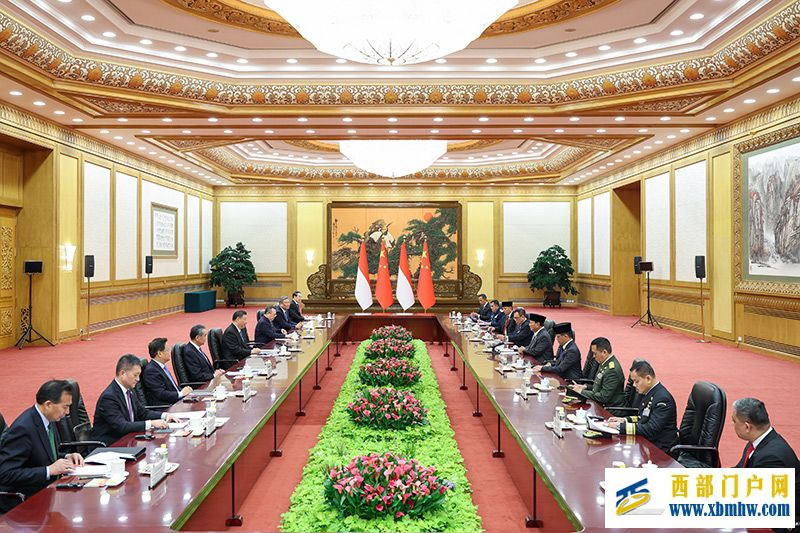 习近平同印度尼西亚当选总统普拉博沃会谈(图2) 习近平同印度尼西亚当选总统普拉博沃会谈(图2)