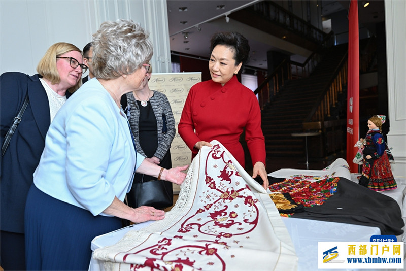 彭丽媛同匈牙利总统舒尤克夫人纳吉参观布达王宫并茶叙(图4)