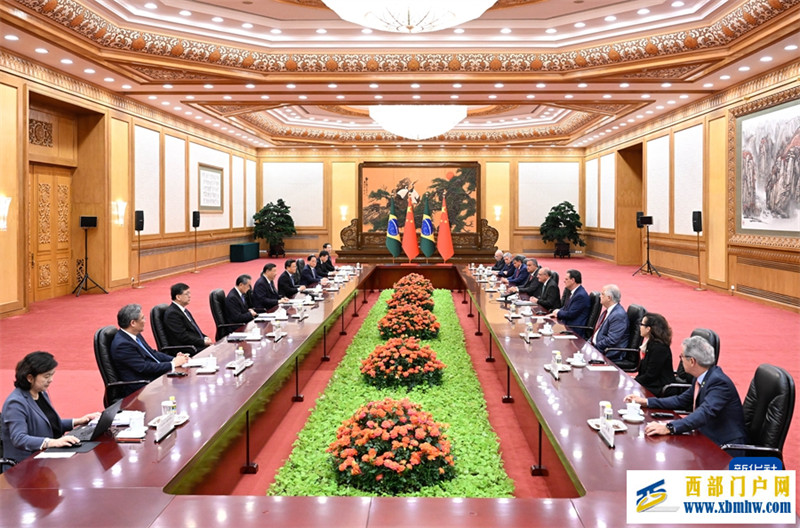 习近平会见巴西副总统阿尔克明(图2) 习近平会见巴西副总统阿尔克明(图2)