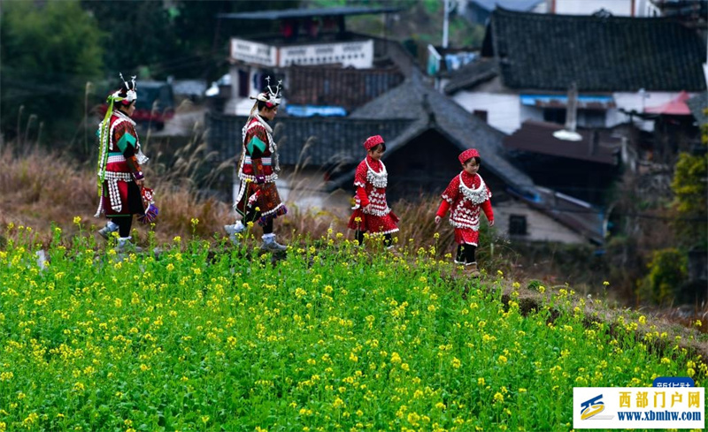 两对苗族双胞胎姐妹共赴“甘囊香”(图5) 两对苗族双胞胎姐妹共赴“甘囊香”(图5)